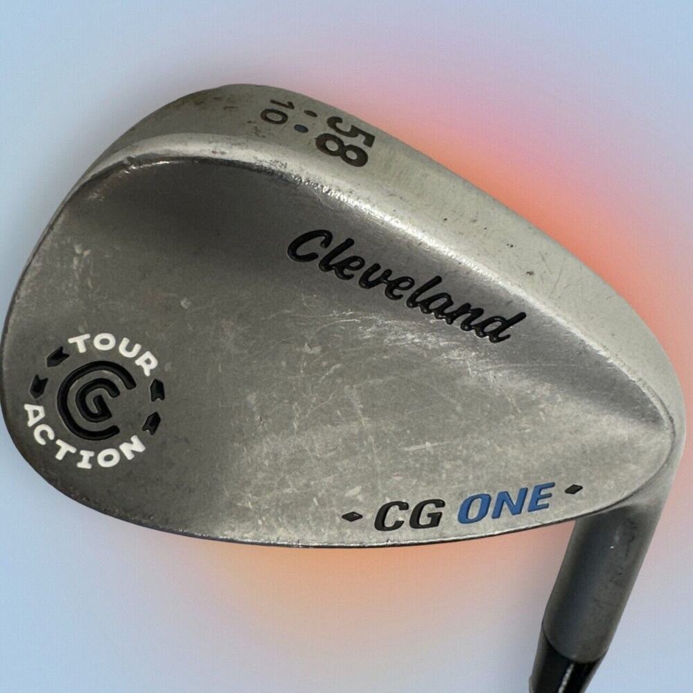 CLEVELAND CG ONE 58 10 WEDGE GOLF CLUB STEEL SHAFT RIGHT HAND